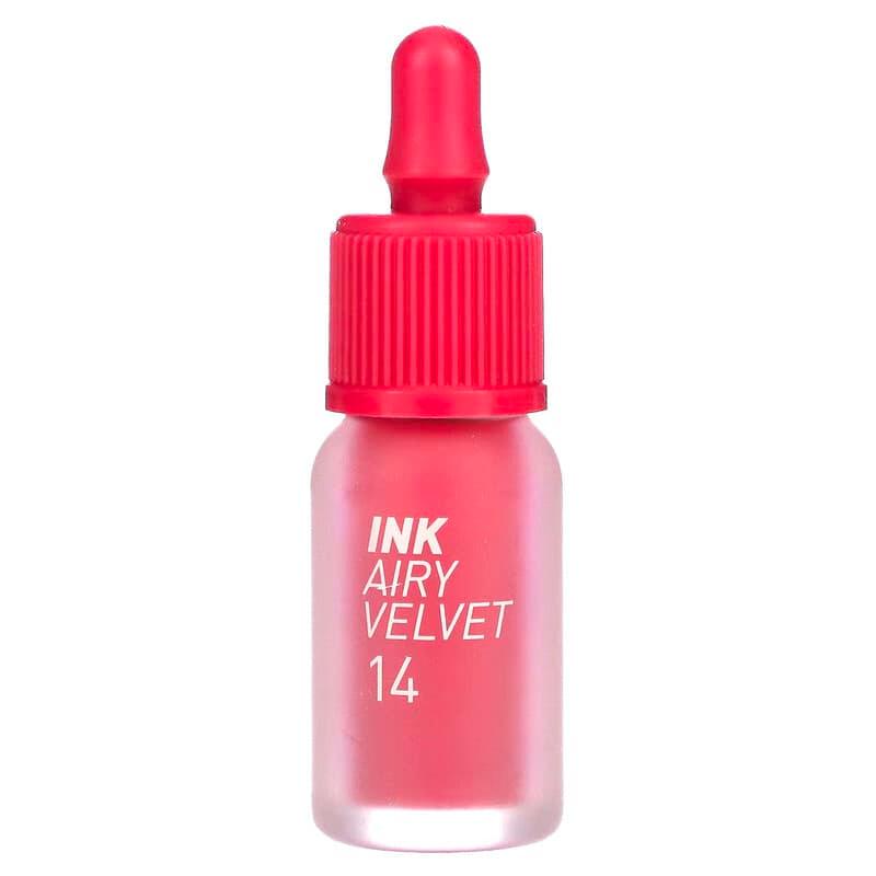 Peripera, Ink Airy Velvet Lip Tint, 03 Cartoon Coral, 0.14 oz (4 g) - Supply Center USA