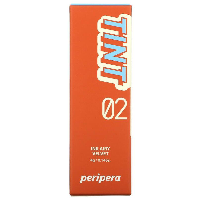 Peripera, Ink Airy Velvet Lip Tint, 03 Cartoon Coral, 0.14 oz (4 g) - Supply Center USA
