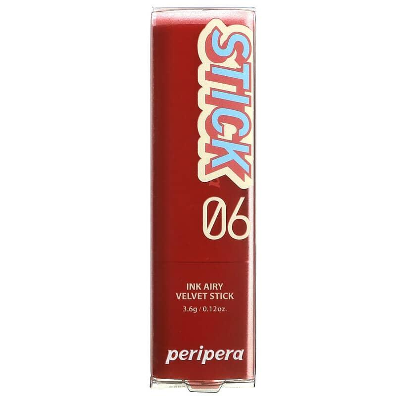 Peripera, Ink Airy Velvet Stick, 06 Daily Rose, 0.12 oz (3.6 g) - Supply Center USA