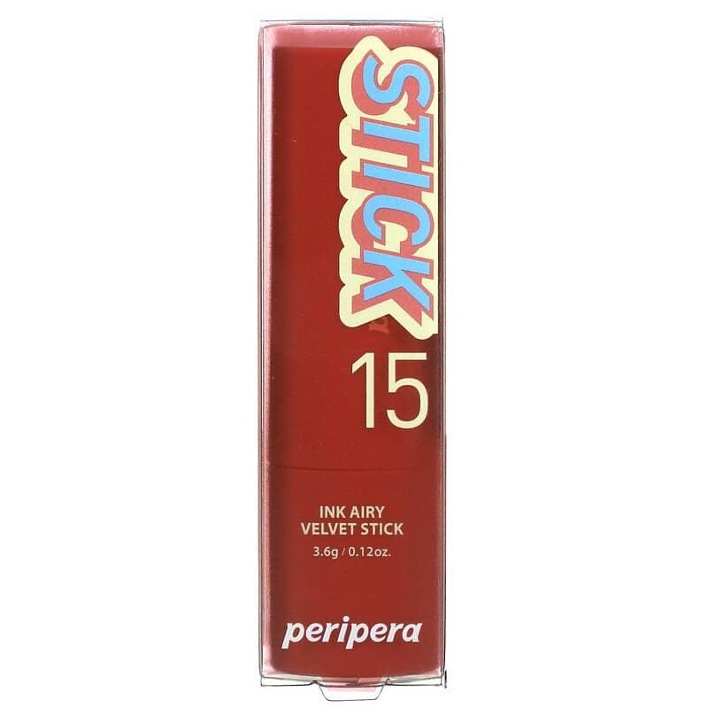 Peripera, Ink Airy Velvet Stick, 15 Cloudy Rose, 0.12 oz (3.6 g) - Supply Center USA