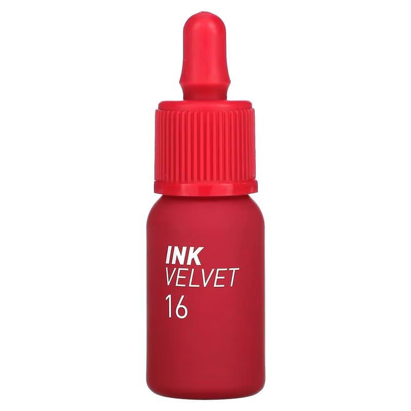 Peripera, Ink Velvet Lip Tint, 34 Smoky Red, 0.14 oz (4 g) - Supply Center USA