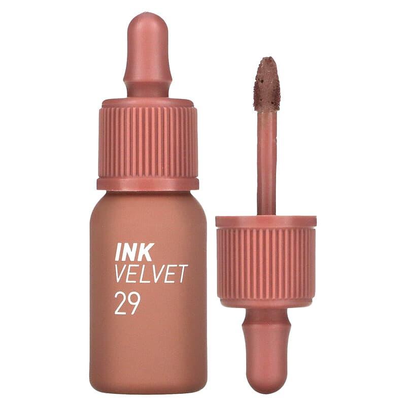 Peripera, Ink Velvet Lip Tint, 34 Smoky Red, 0.14 oz (4 g) - Supply Center USA