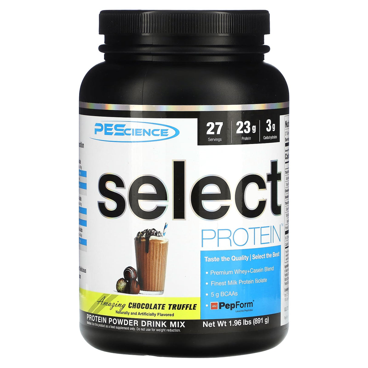 PEScience, Select Protein, Amazing Chocolate Truffle, 1.96 lbs (891 g) - Supply Center USA