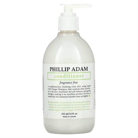 Phillip Adam, Conditioner, Fragrance Free, 12 fl oz (355 ml) - Supply Center USA