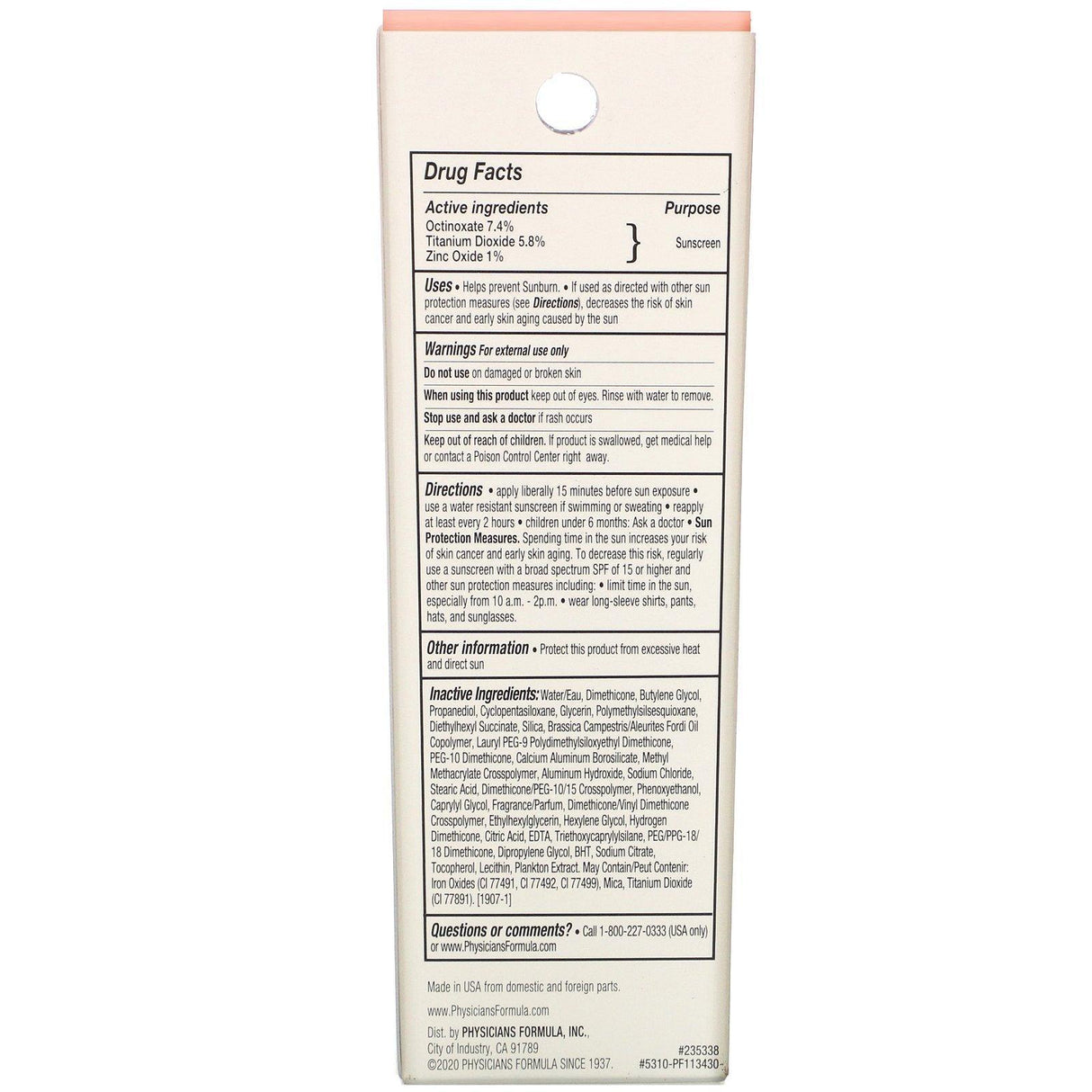 Physicians Formula, Natural Defense Foundation, SPF 30, Medium, 1 fl oz (30 ml) - Supply Center USA
