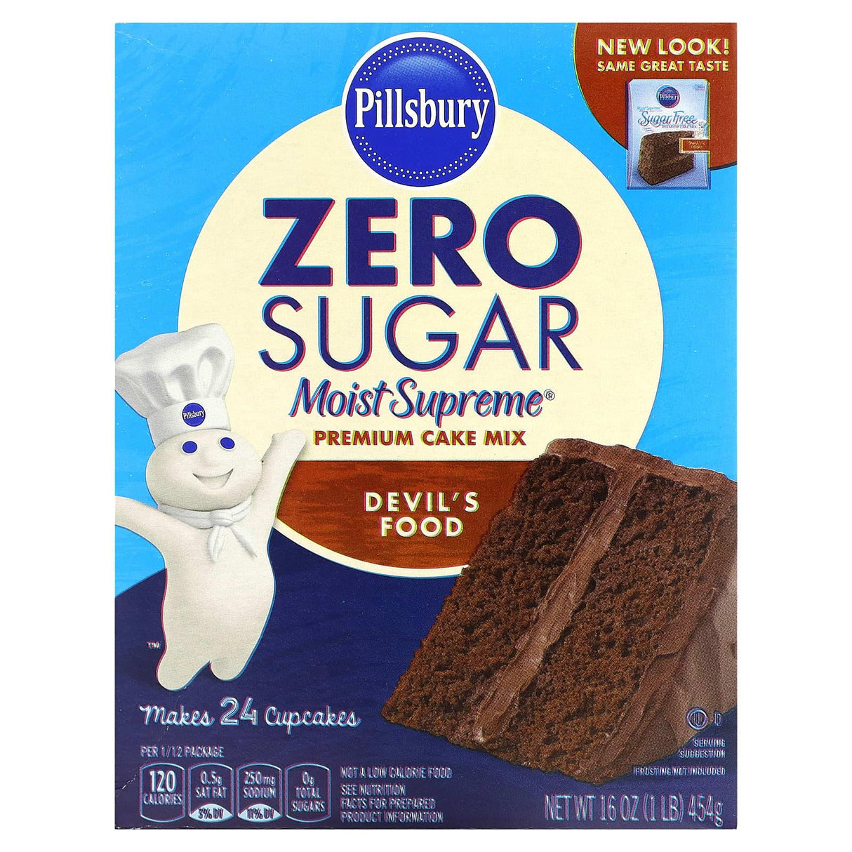 Pillsbury, Zero Sugar, Premium Cake Mix, Classic Yellow, 16 oz (454 g) - Supply Center USA