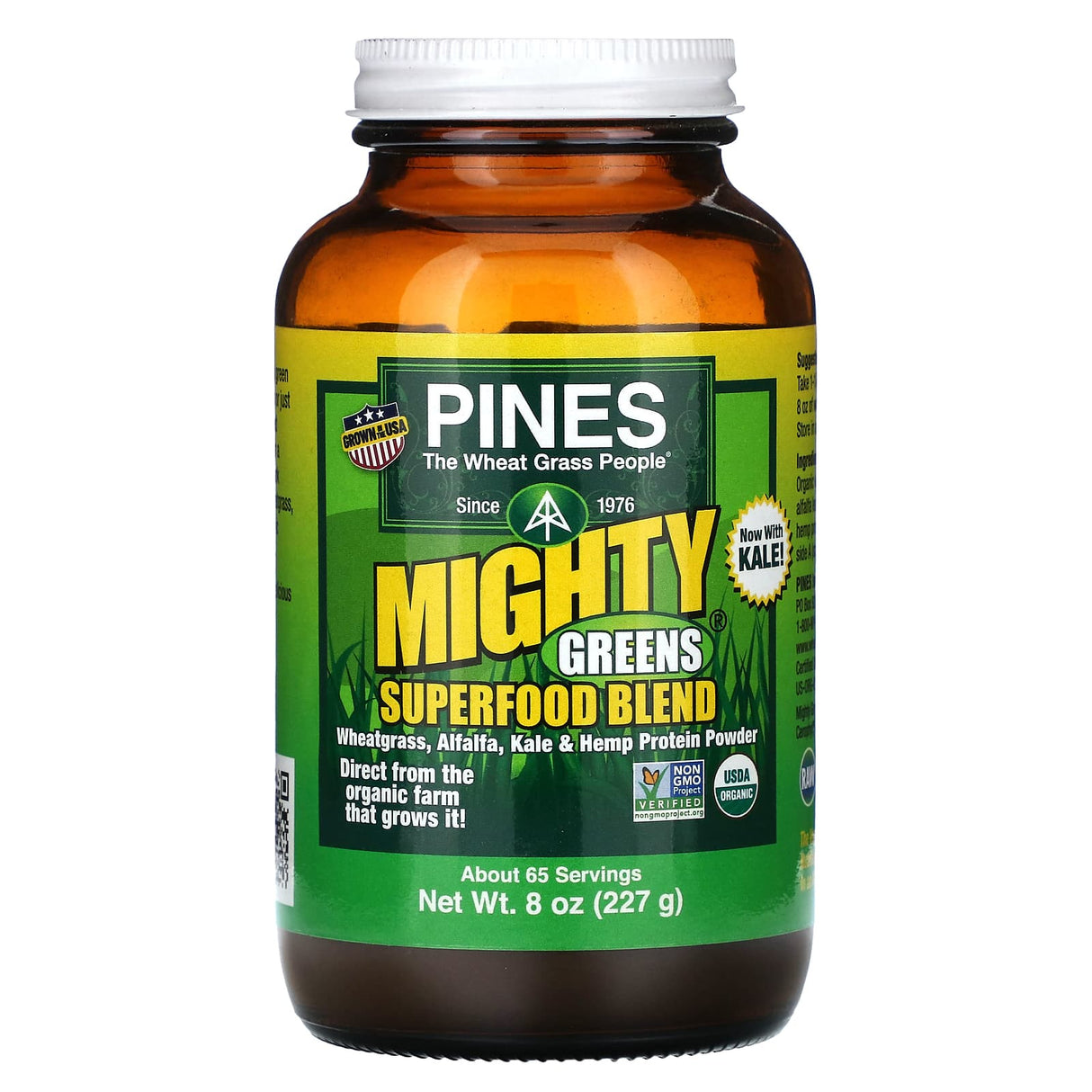 Pines International, Mighty Greens Superfood Blend, 8 oz (227 g) - Supply Center USA