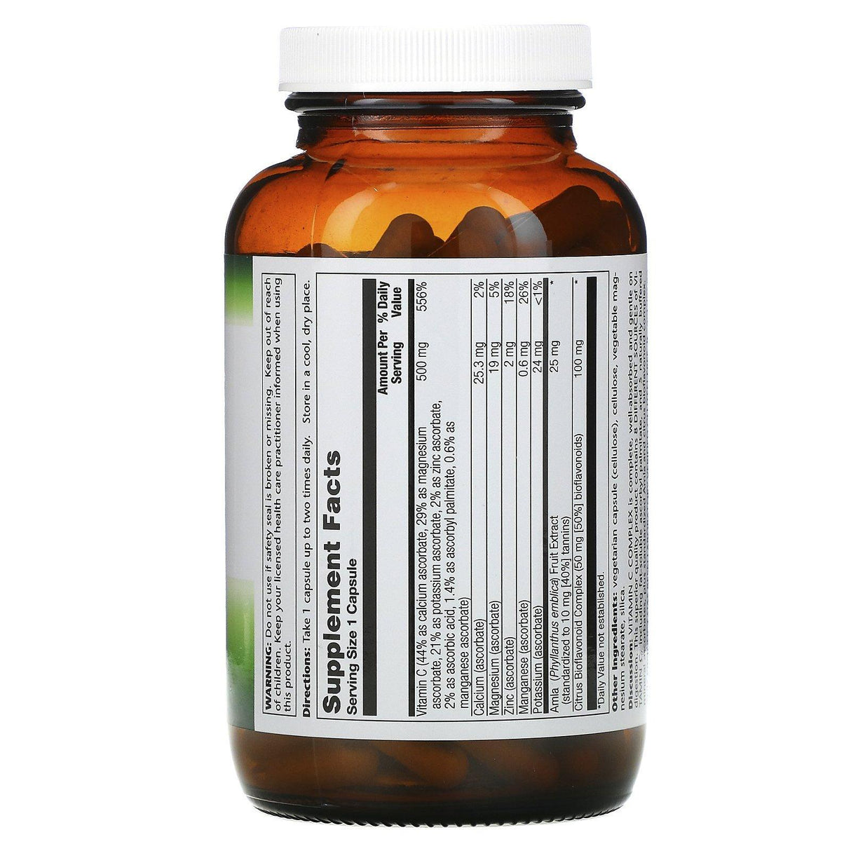 Pioneer Nutritional Formulas, Vitamin C Complex, 500 mg, 180 Vegetarian Capsules - Supply Center USA