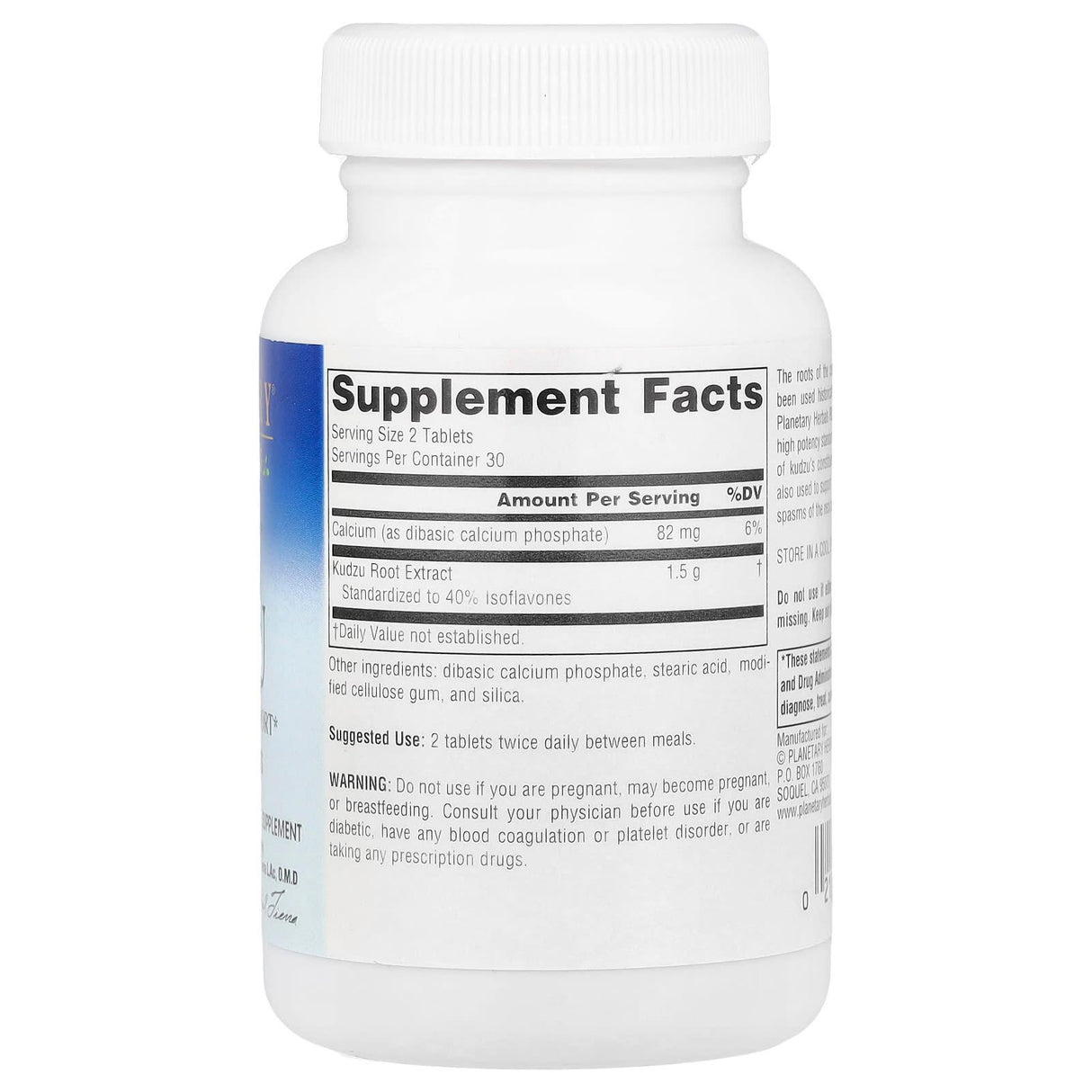Planetary Herbals, Full Spectrum™ Kudzu, 1,500 mg, 60 Tablets (750 mg per Tablet) - Supply Center USA