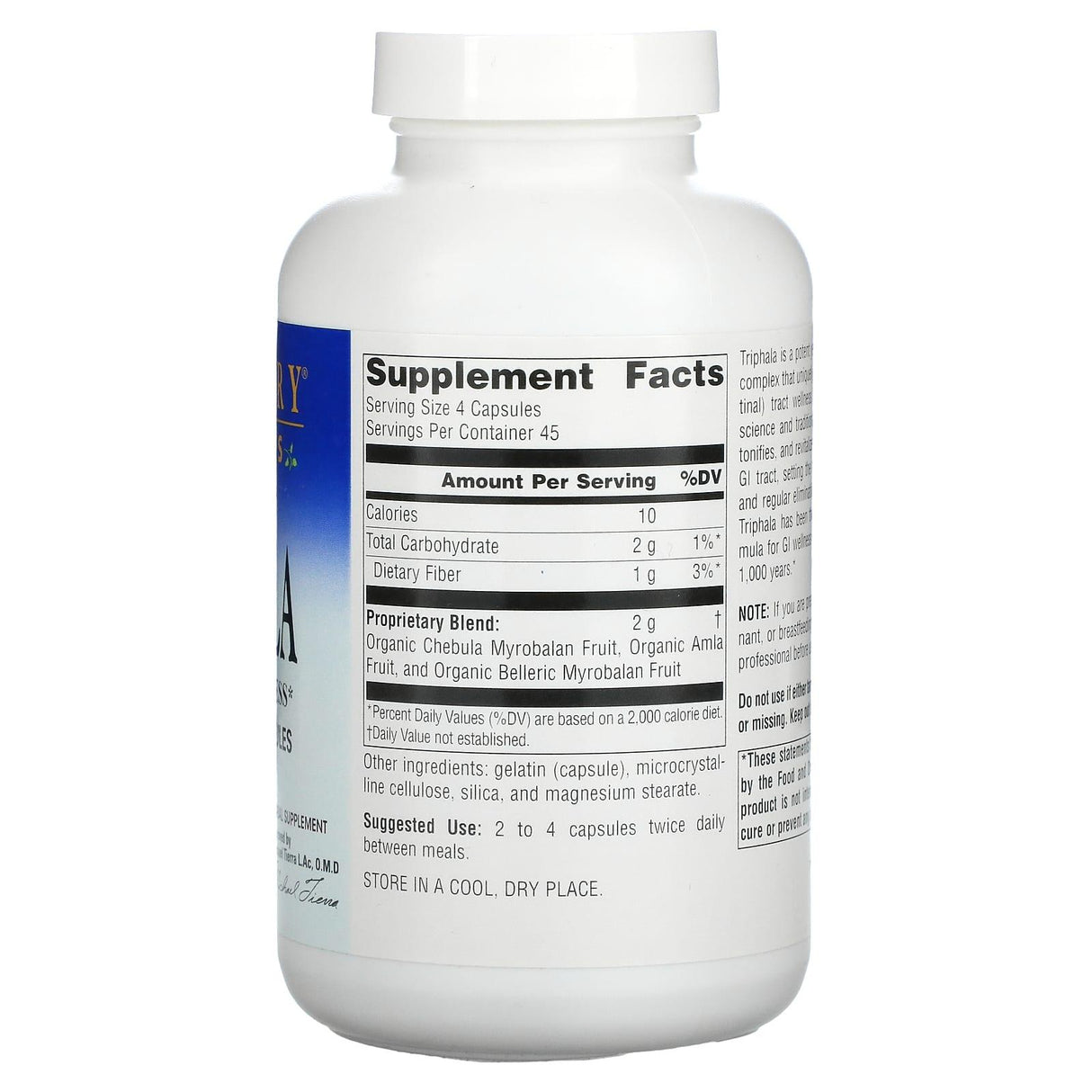 Planetary Herbals, Triphala, GI Tract Wellness, 500 mg, 180 Capsules - Supply Center USA
