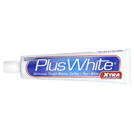 Plus White, Xtra Whitening, Fluoride Anticavity Toothpaste, Mint, 3.5 oz (100 g) - Supply Center USA