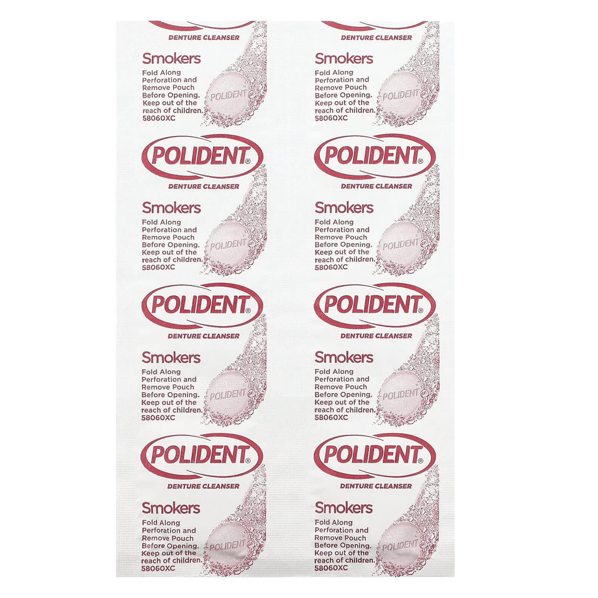 Polident, Antibacterial Denture Cleanser, Smokers Daily Cleanser, 84 Tablets - Supply Center USA