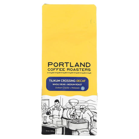 Portland Coffee Roasters, Tilikum Crossing Decaf, Whole Bean, Medium Roast, 12 oz (340 g) - Supply Center USA