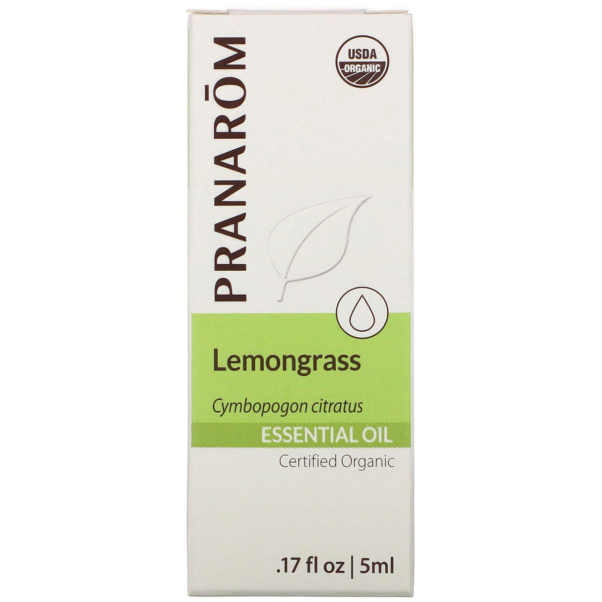 Pranarom, Essential Oil, Lemongrass, .17 fl oz (5 ml) - Supply Center USA