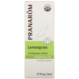 Pranarom, Essential Oil, Lemongrass, .17 fl oz (5 ml) - Supply Center USA