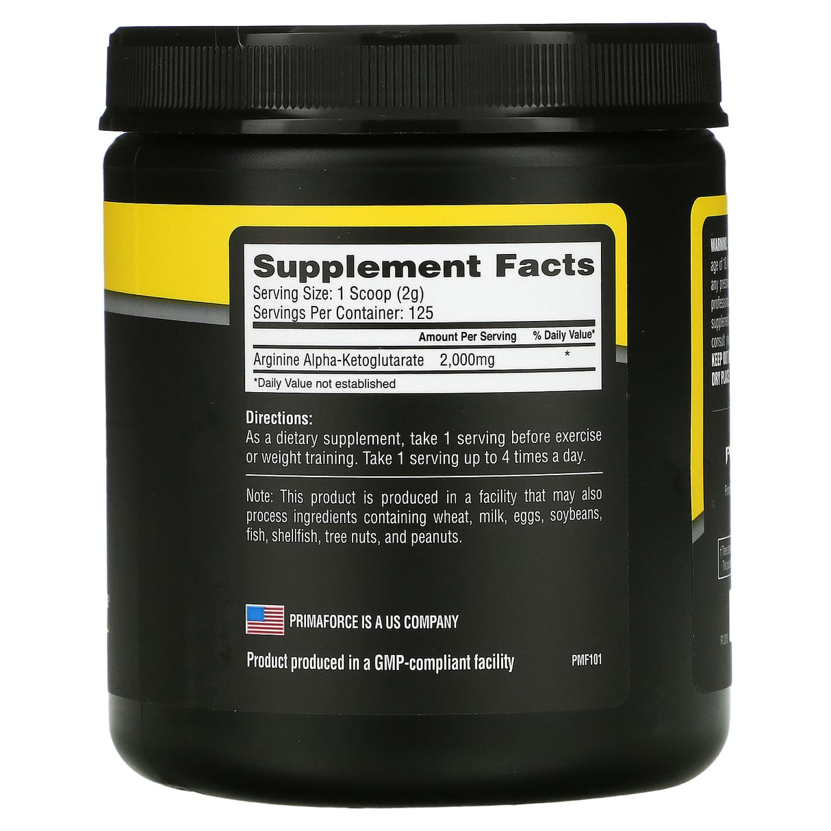 Primaforce, AAKG, Unflavored, 8.8 oz (250 g) - Supply Center USA