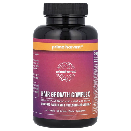 Primal Harvest, Hair Growth Complex, 60 Capsules - Supply Center USA