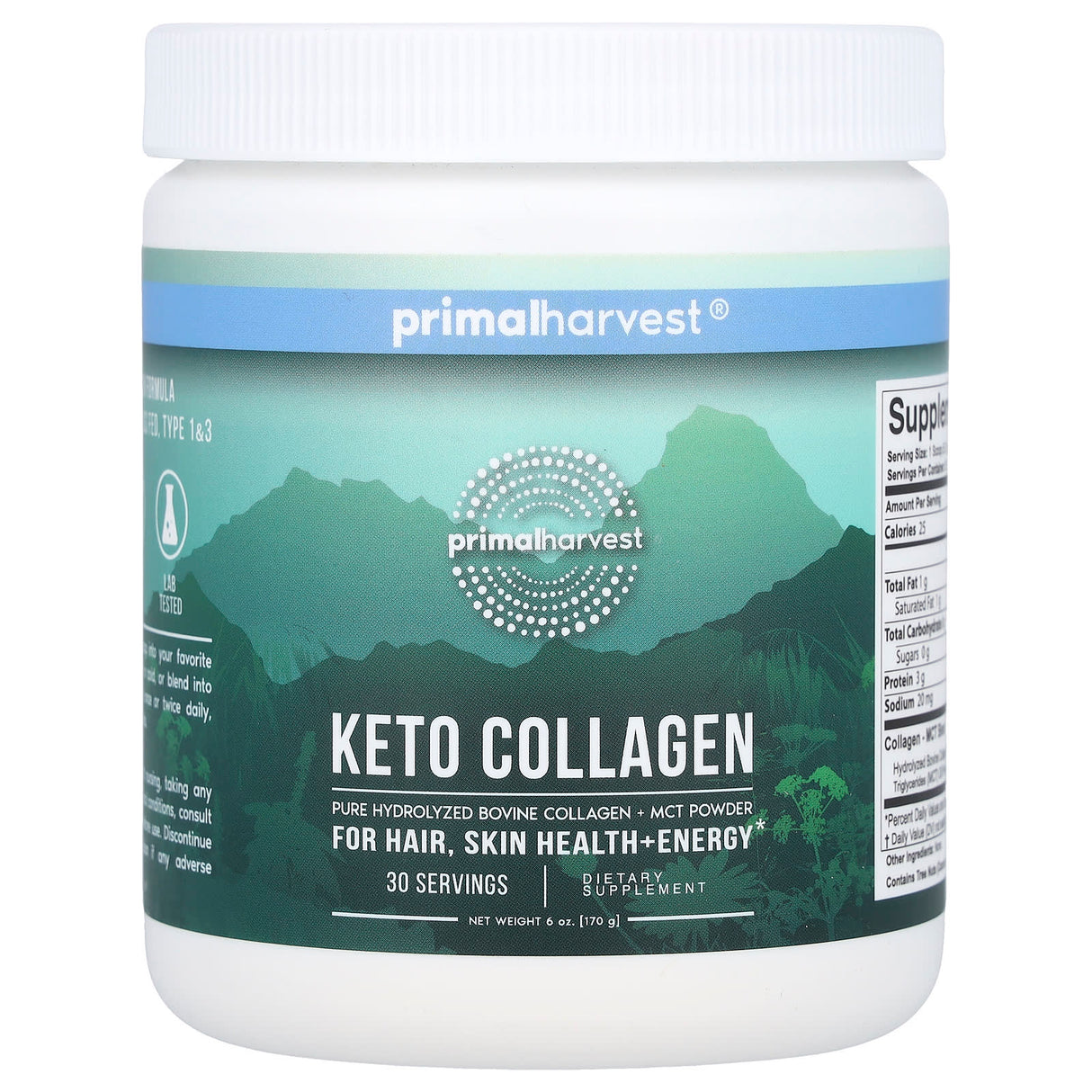 Primal Harvest, Keto Collagen, 6 oz (170 g) - Supply Center USA