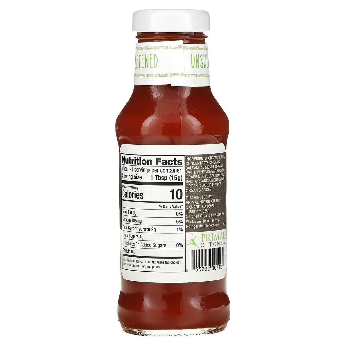 Primal Kitchen, Spicy Ketchup, Organic & Unsweetened, 11.3 oz (320 g) - Supply Center USA