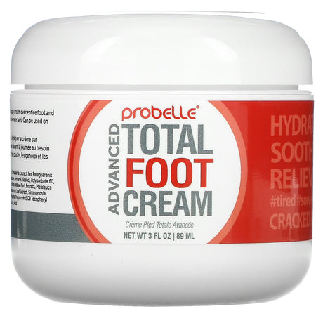 Probelle, Advanced, Total Foot Cream, 3 fl oz (89 ml) - Supply Center USA