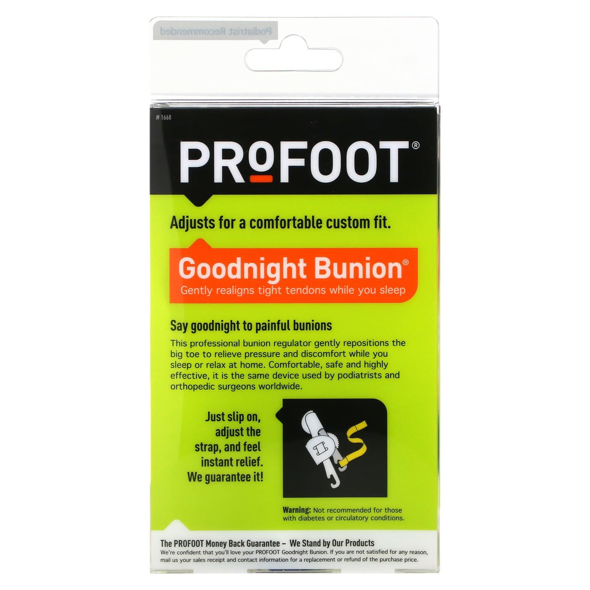 Profoot, Goodnight Bunion, Bunion Regulator, 1 Pair - Supply Center USA