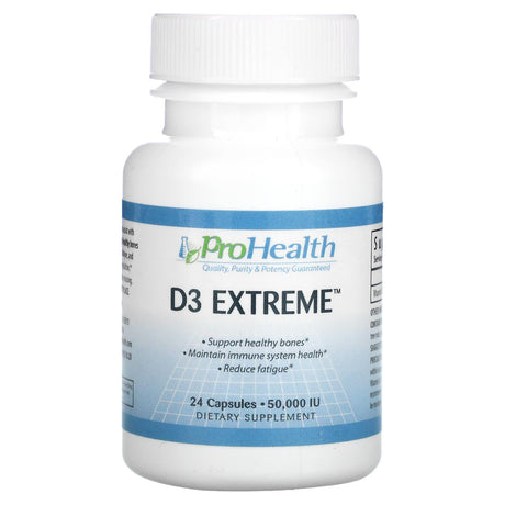 ProHealth Longevity, D3 Extreme, 50,000 IU, 24 Capsules - Supply Center USA