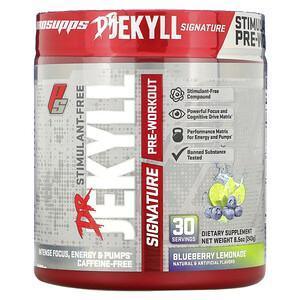 ProSupps, Dr. Jekyll Signature, Stimulant-Free Pre-Workout, Blueberry Lemonade, 8.5 oz (243 g) - Supply Center USA