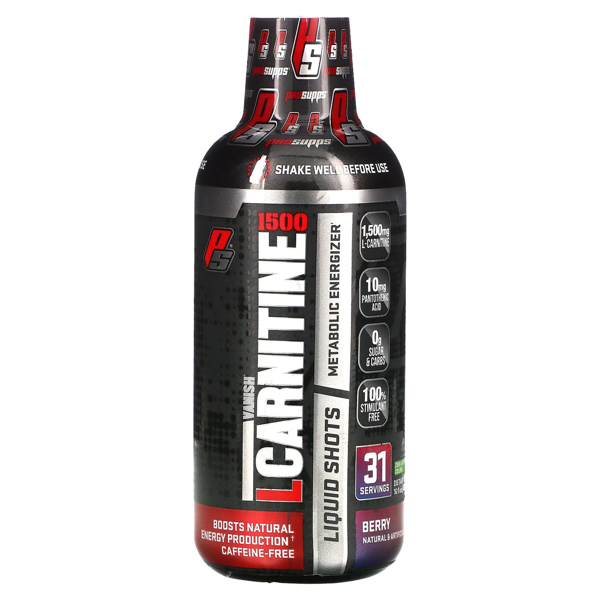 ProSupps, L-Carnitine 1500 Liquid Shots, Berry, 16 fl oz (473 ml) - Supply Center USA
