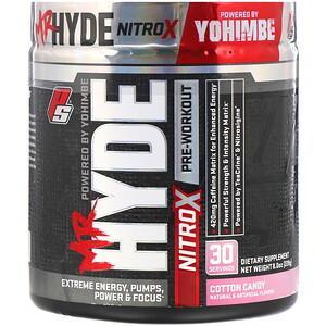 ProSupps, Mr. Hyde, Nitro X, Pre Workout, Cotton Candy, 8.0 oz (228 g) - Supply Center USA
