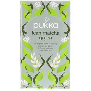 Pukka Herbs, Lean Matcha Green, 20 Herbal Tea Sachets, 1.05 oz (30 g) - Supply Center USA