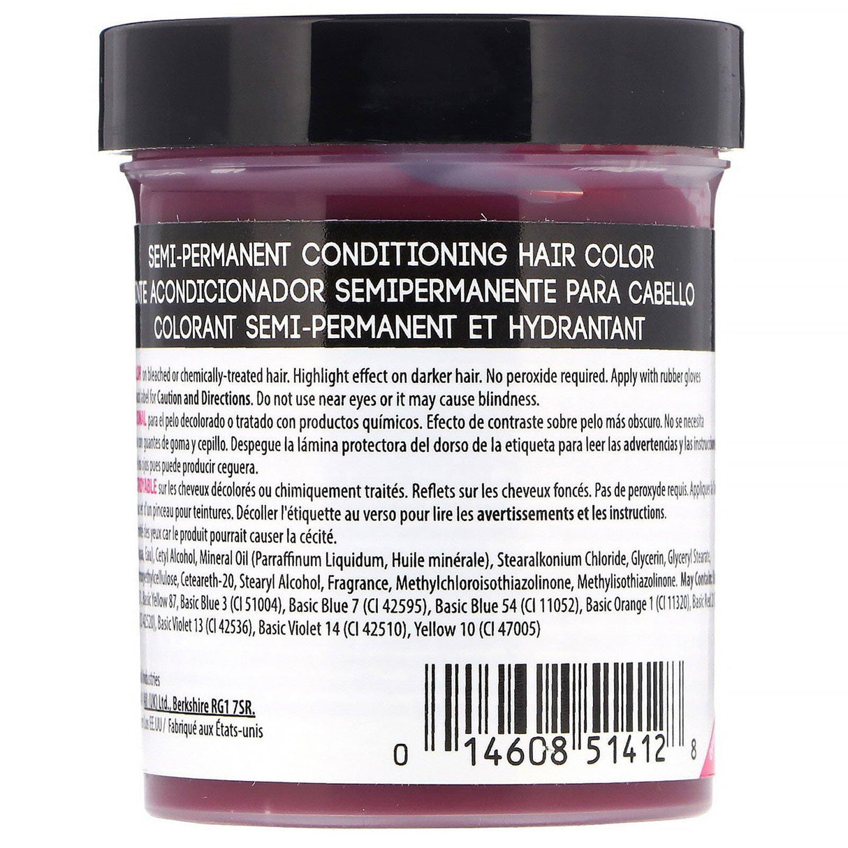 Punky Colour, Semi-Permanent Conditioning Hair Color, Flamingo Pink, 3.5 fl oz (100 ml) - Supply Center USA