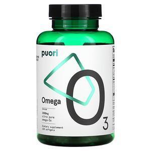 Puori, Omega 3, 666 mg, 120 Softgel - Supply Center USA