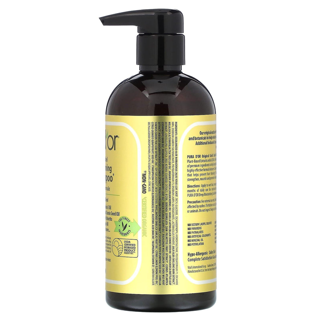 Pura D'or, Anti-Hair Thinning Biotin Shampoo, 16 fl oz (473 ml) - Supply Center USA