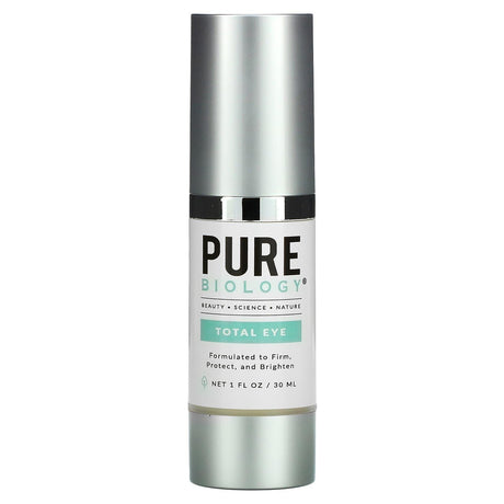 Pure Biology, Total Eye Cream Serum, 1 fl oz (30 ml) - Supply Center USA