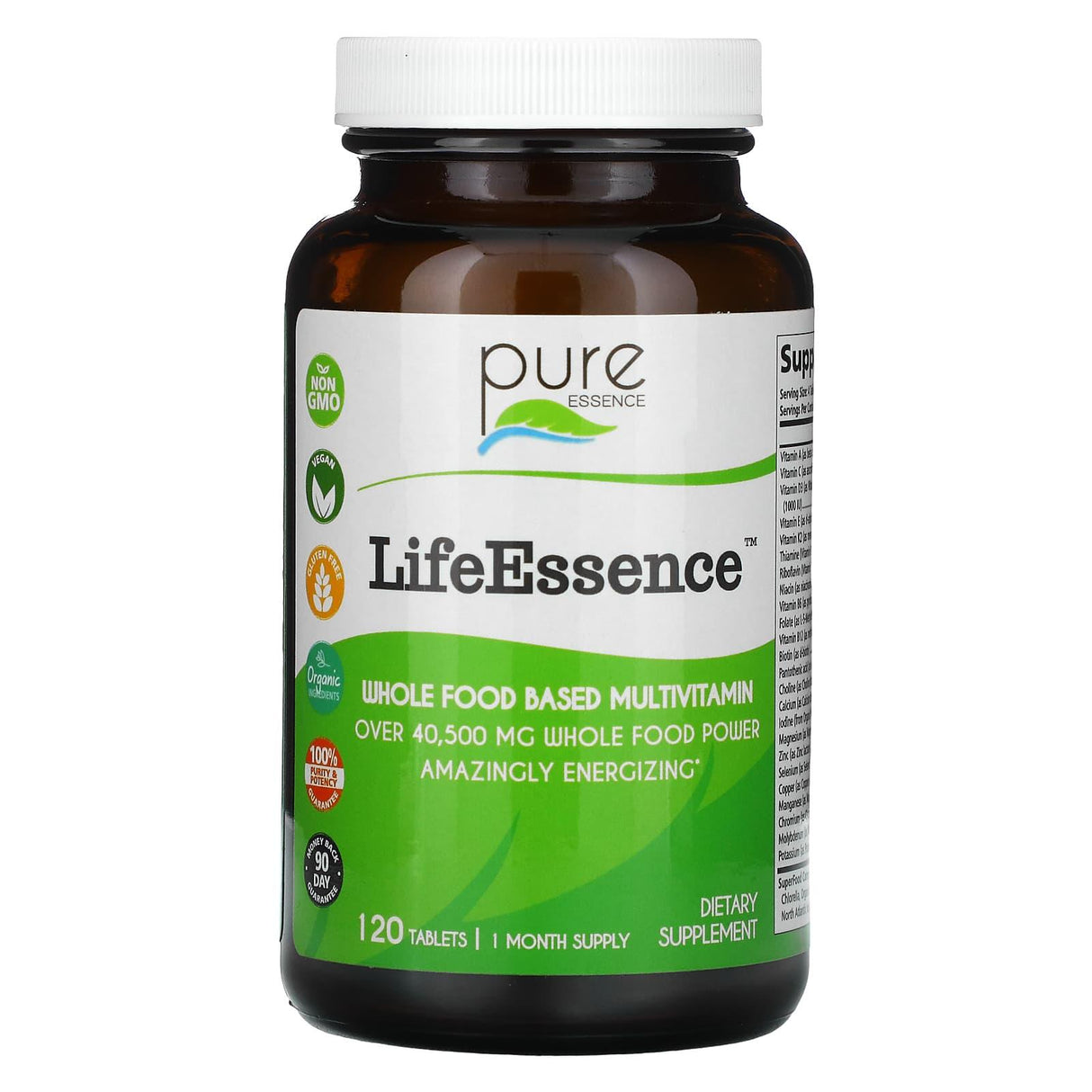 Pure Essence, LifeEssence, Whole Food Based Multivitamin, 240 Tablets - Supply Center USA