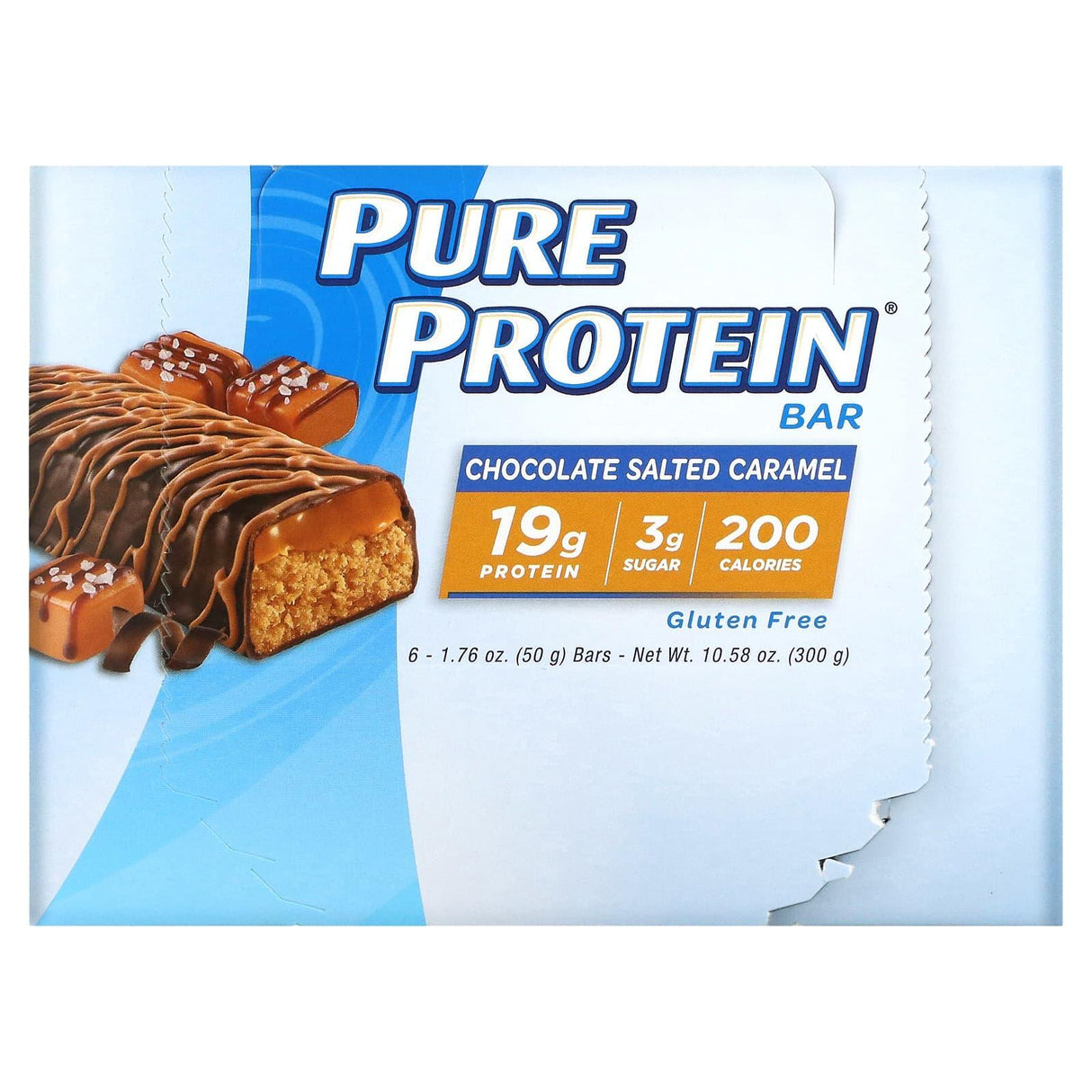 Pure Protein, Chocolate Salted Caramel Bar, 6 Bars, 1.76 oz (50 g) Each - Supply Center USA