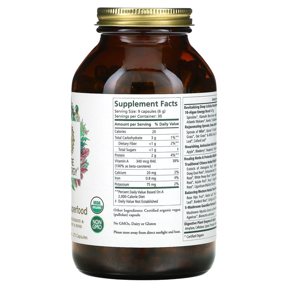 Pure Synergy, Organic Superfood, 270 Capsules - Supply Center USA