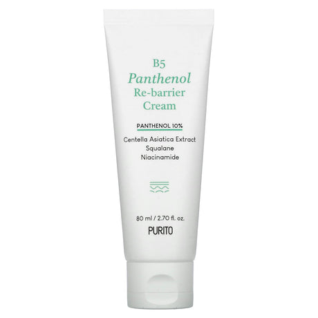 Purito, B5 Panthenol Re-barrier Cream, 2.7 fl oz (80 ml) - Supply Center USA