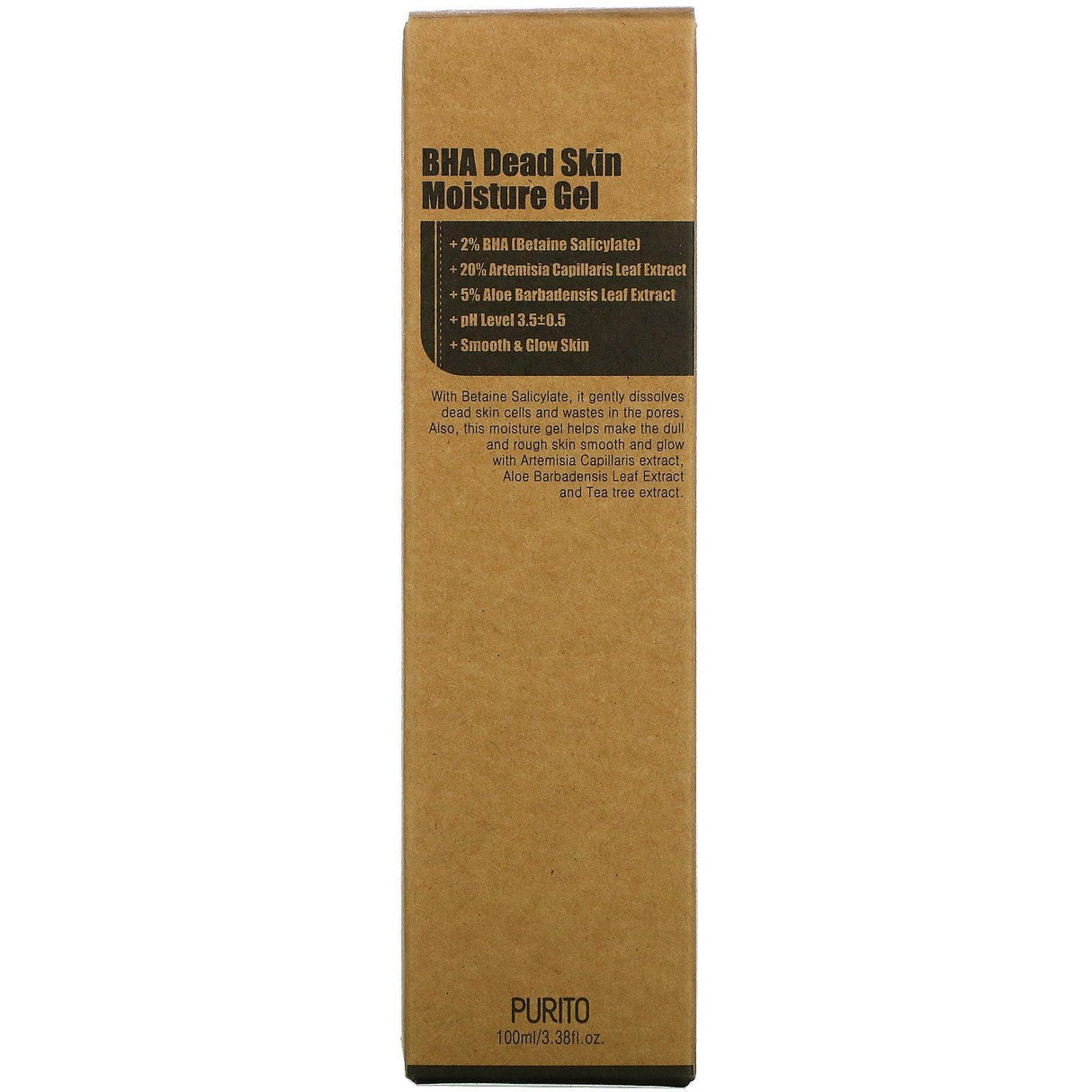 Purito, BHA Dead Skin Moisture Gel, 3.38 fl oz (100 ml) - Supply Center USA