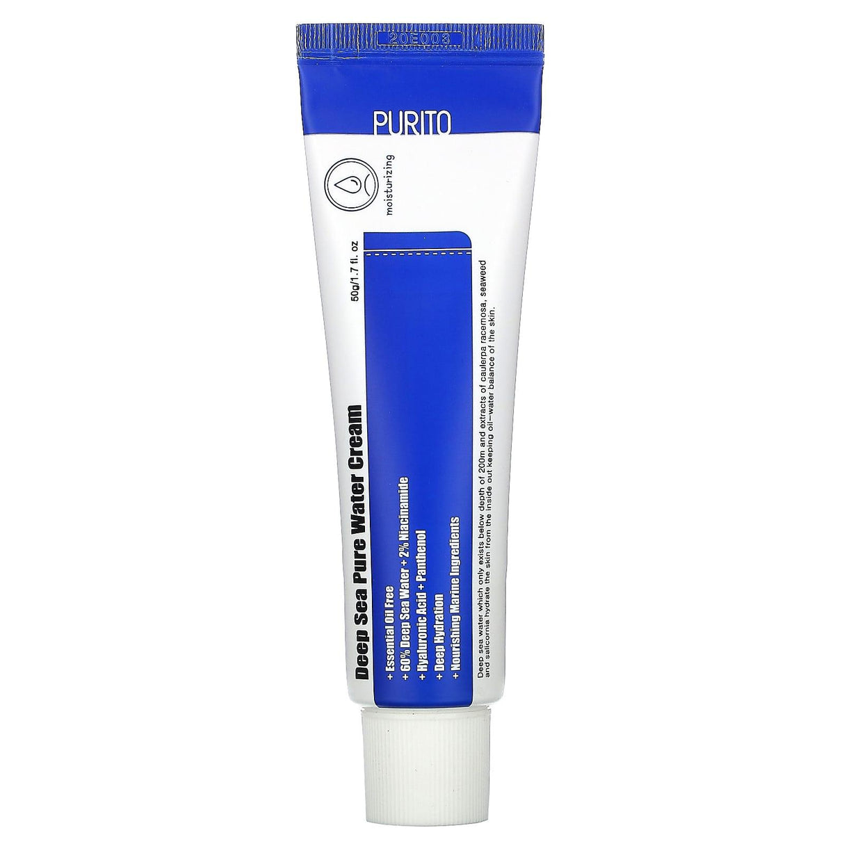 Purito, Deep Sea Pure Water Cream, 1.7 fl oz (50 g) - Supply Center USA