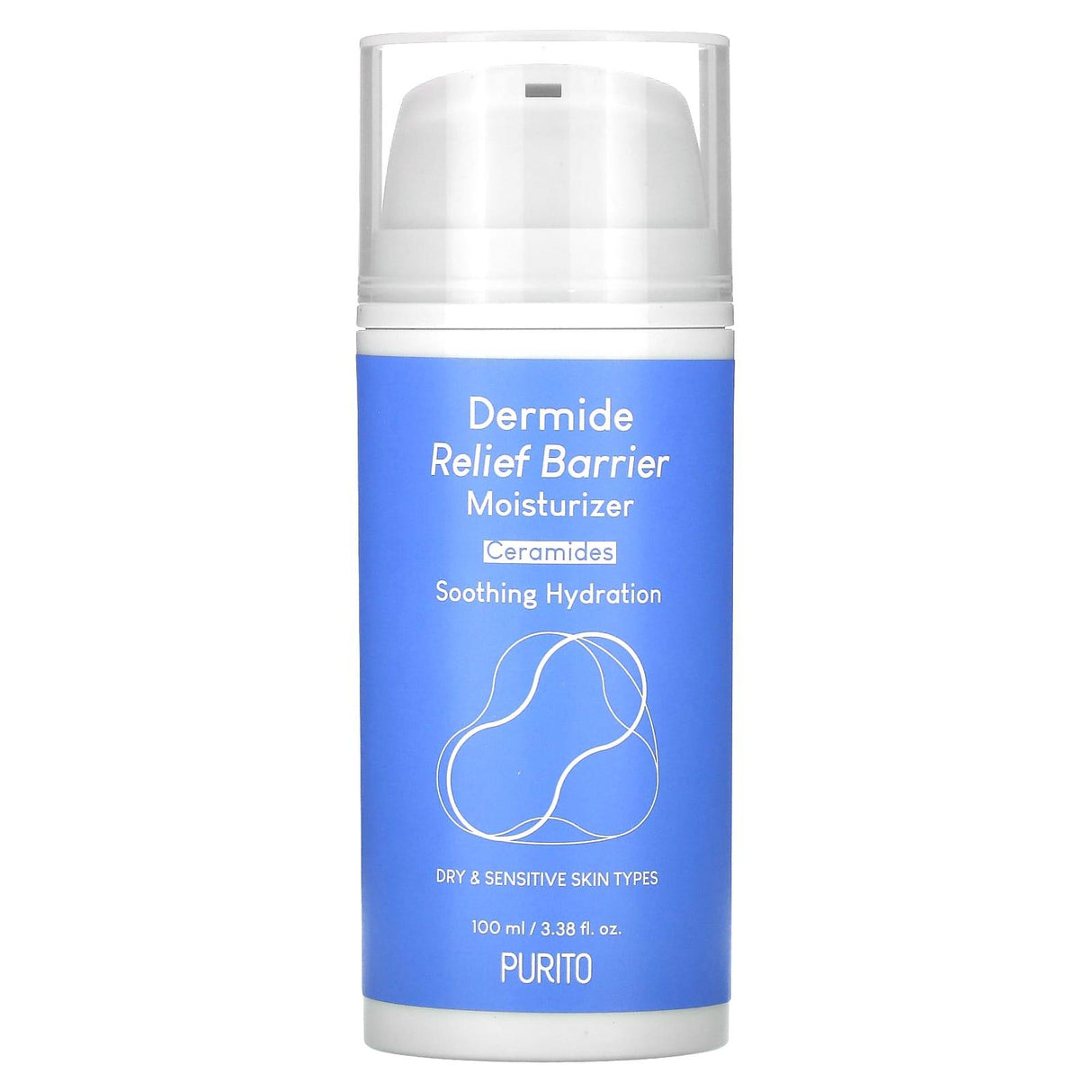 Purito, Dermide Relief Barrier Moisturizer, For Dry & Sensitive Skin, 3.38 fl oz (100 ml) - Supply Center USA
