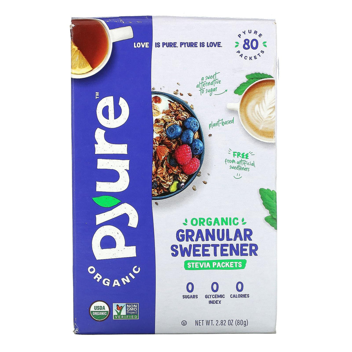 Pyure, Organic Granular Stevia Sweetener Blend, All-Purpose Sugar Substitute, Keto, 12 oz (340 g) - Supply Center USA
