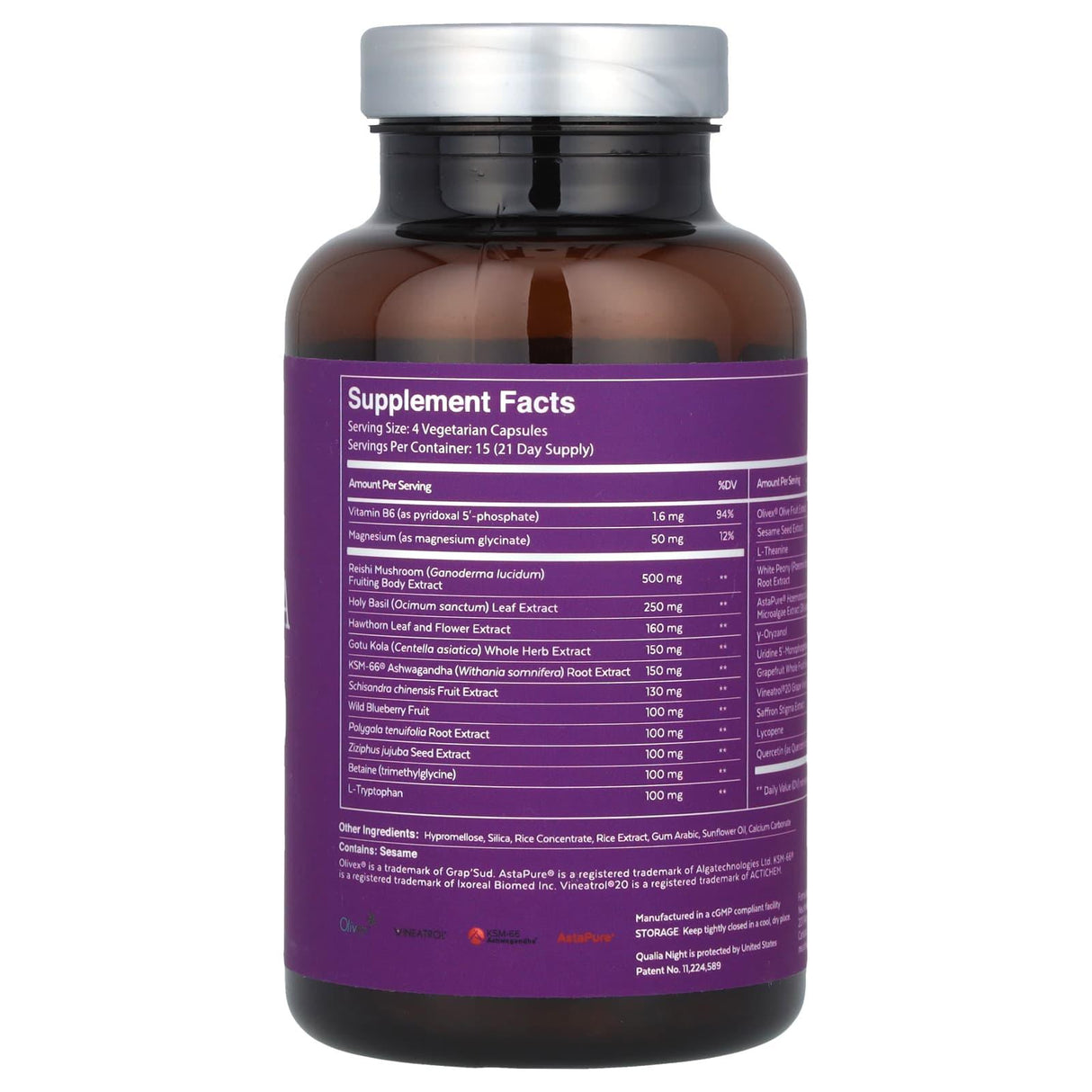 Qualia, Night®, 60 Capsules - Supply Center USA
