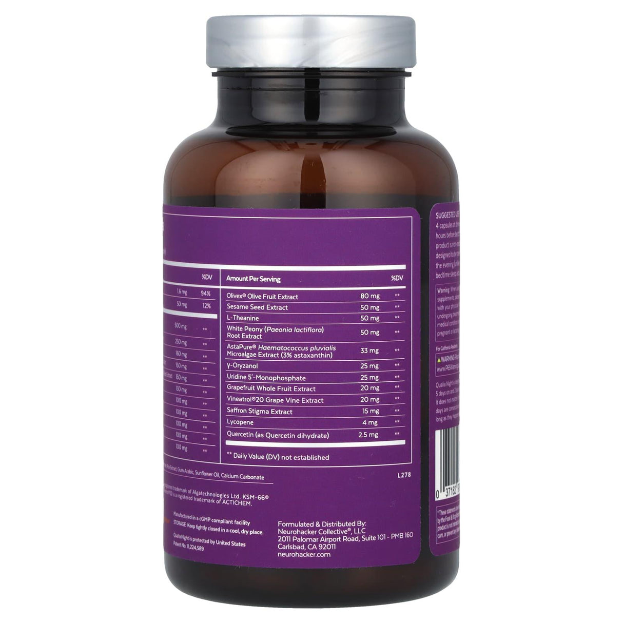 Qualia, Night®, 60 Capsules - Supply Center USA