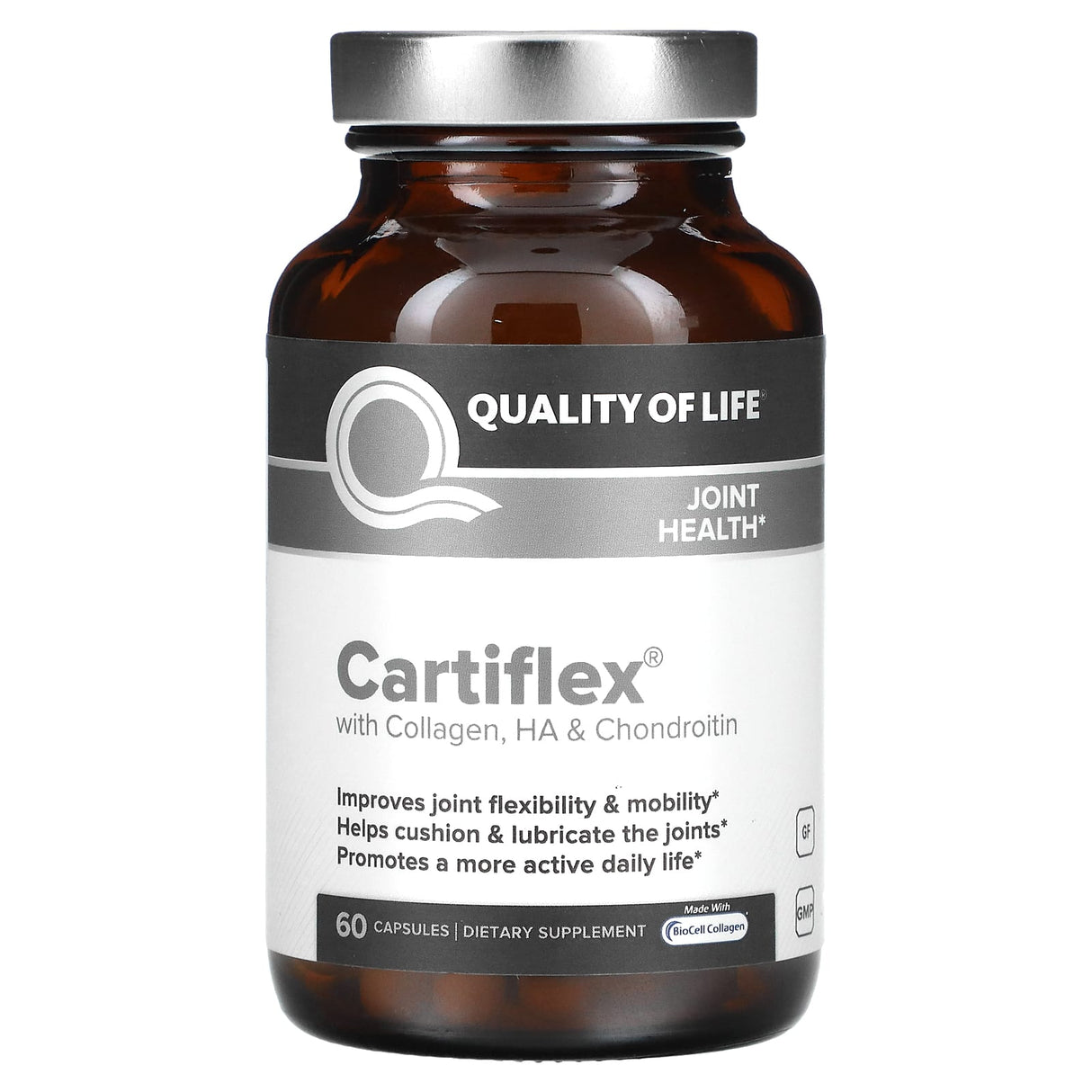 Quality of Life Labs, Cartiflex with Collagen, HA & Chondroitin, 60 Capsules - Supply Center USA