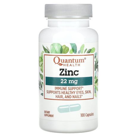 Quantum Health, Zinc, 22 mg , 100 Capsules - Supply Center USA