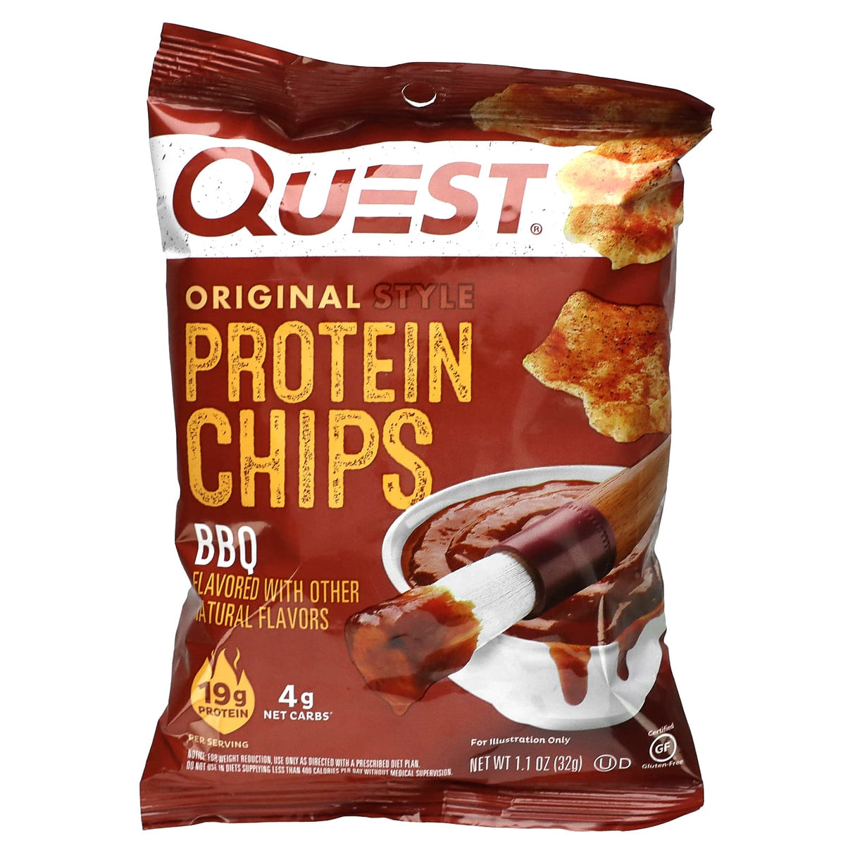 Quest Nutrition, Original Style Protein Chips, Sour Cream & Onion, 8 Bags, 1.1 oz (32 g) Each - Supply Center USA