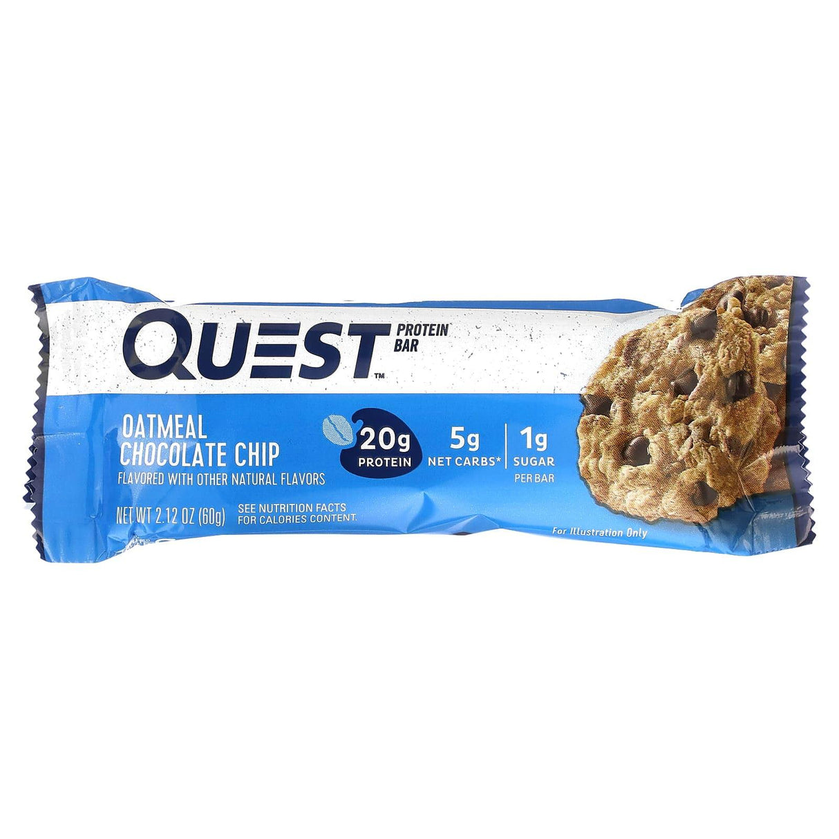 Quest Nutrition, Protein Bar, Oatmeal Chocolate Chip, 12 Bars, 2.12 oz (60 g) Each - Supply Center USA