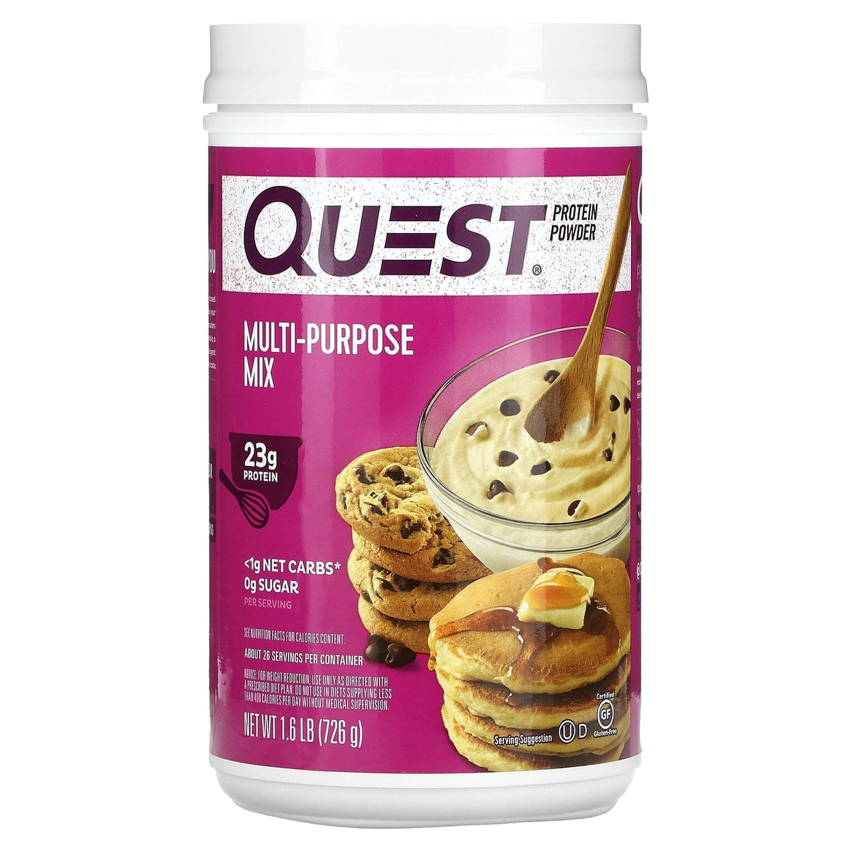 Quest Nutrition, Protein Powder, Cinnamon Crunch, 1.6 lb (726 g) - Supply Center USA