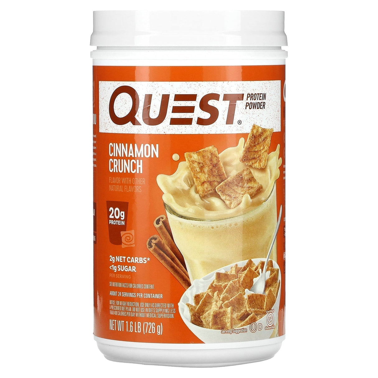 Quest Nutrition, Protein Powder, Cookies & Cream, 1.6 lb (726 g) - Supply Center USA